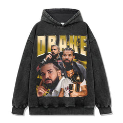 Drake Hoodie Printed Short Sleeve T-Shirt