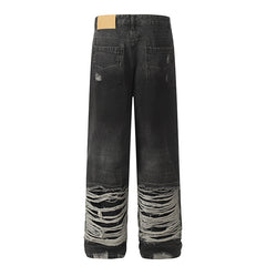 American Mens Jeans Vintage Cleanfit Lightning Wash Cut Straight Jeans