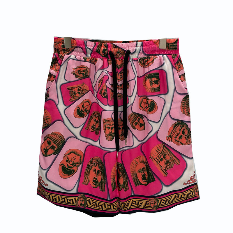 East Coast Shorts Summer Casual Digital Print Men's Shorts Beach Shorts