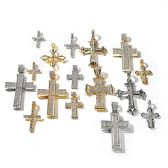 Jewelry Hip Hop Cross Diamond Pendant Necklace Crosses
