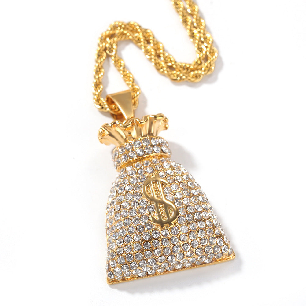 Jewelry Stainless Steel Plated Hip Hop Pendant Necklace rapper