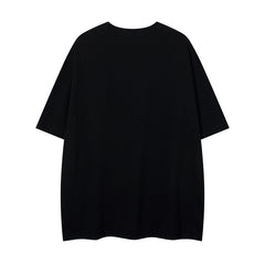 80s Casual Classics Shirts Short Sleeve T-Shirt Snake Crooked Printed Casual Loose Top