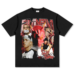 Detroit Eminem T Shirt Vintage Loose Heavy T Shirt