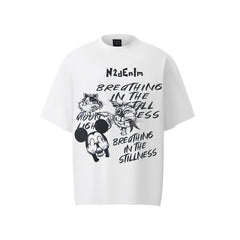 80s Casual Classics Shirts Graffiti Short Sleeve T-Shirt Loose Casual Top