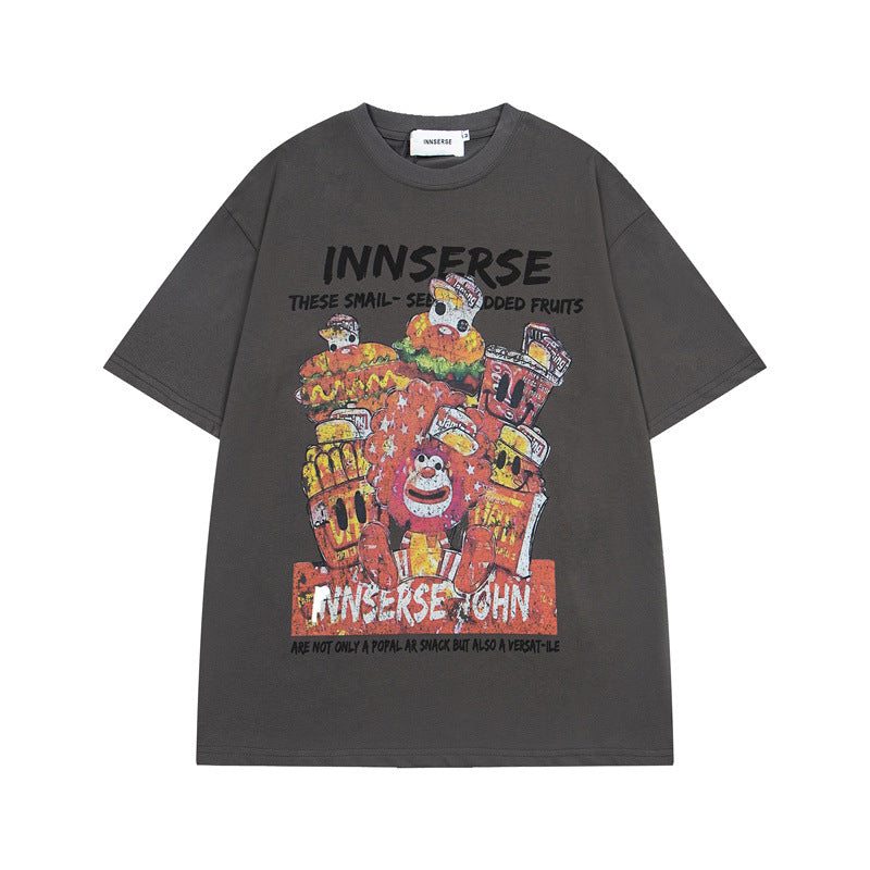 Ellie Seattle Shirt Cartoon Print Garfield Short Sleeve T-Shirt