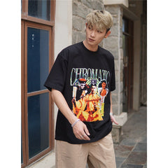 Film Star T Shirt Movie Zombie Pure Cotton Short Sleeve Loose Design T-shirt Men