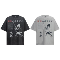 Ellie Seattle Shirt Vintage Summer Spell Back to War Anime Washed Old Vintage Short Sleeve T-Shirt