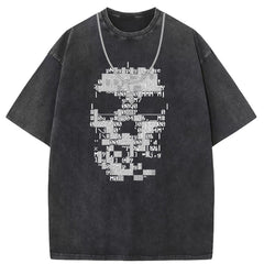 Men T Shirts Pure cotton round neck short-sleeved T-shirt washed and old