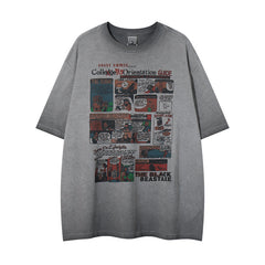 80s Casual Classics Shirts Hip Hop Printed Old Loose T-Shirts