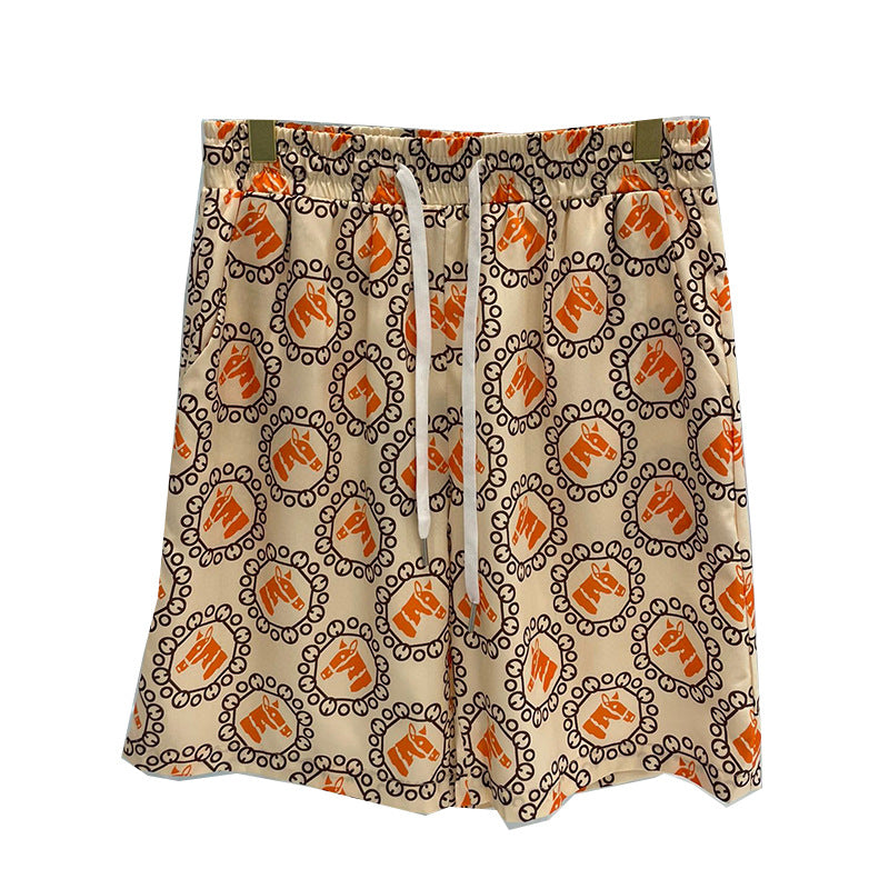 East Coast Shorts Summer Casual Digital Print Men's Shorts Beach Shorts