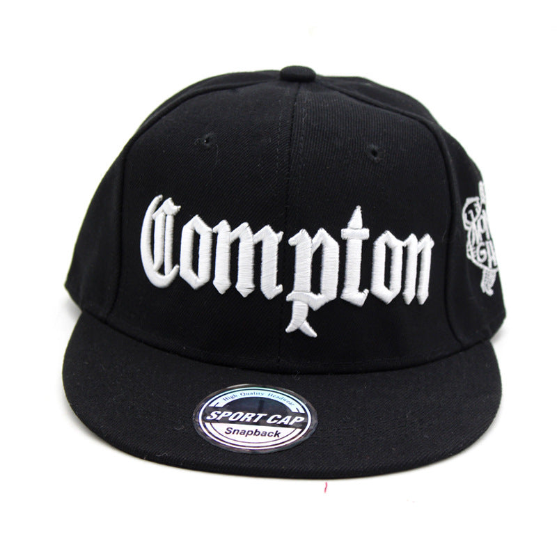 Compton Hat Flat-brimmed Embroidered Hip Hop Baseball Cap