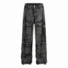 American Mens Jeans Washed and Used Tooling Jeans