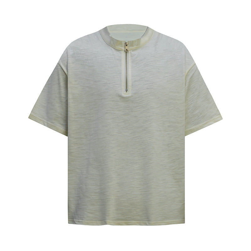 Ellie Seattle Shirt Stand-Up Neck Short Sleeve T-Shirt POLO