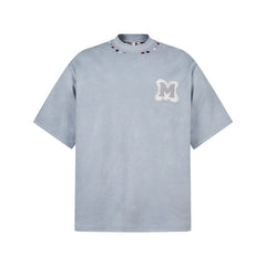 80s Casual Classics Shirts Vintage Alphabet Patch Crew Neck T-Shirt