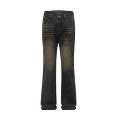 American Men Jeans Vintage Tooling Jeans Straight Loose Casual Pants