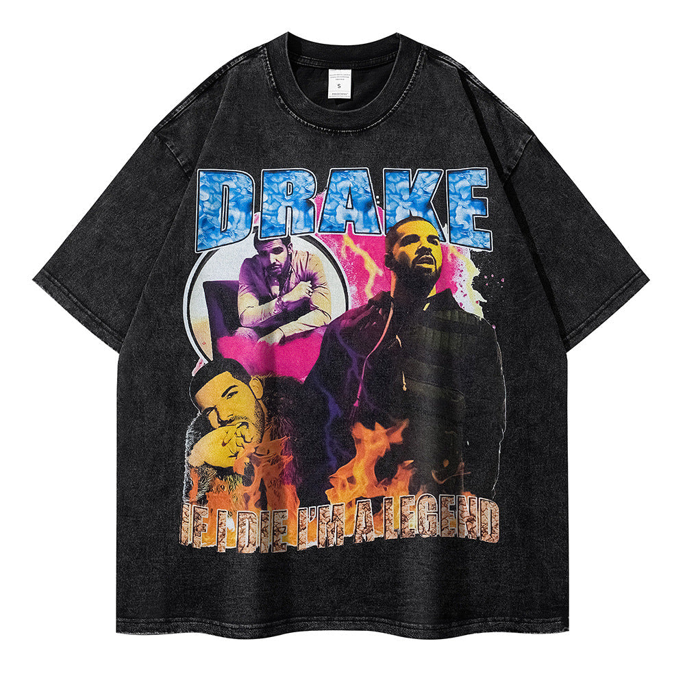 Drake T Shirts Singer Short Sleeve T-Shirts
