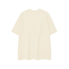 Camisas Vintage Hombre Vintage Heavy Craft Print Short Sleeve T-Shirt