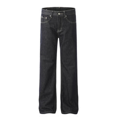 American Men Jeans Retro Wash Old Straight Jeans
