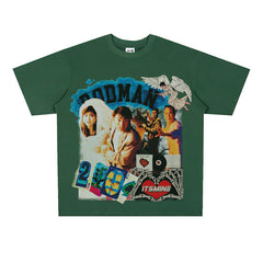 Film Star T Shirt Movie the Unmatchable Match Stephen Chow Short Sleeve American Street Printed T-shirt for Men and Women