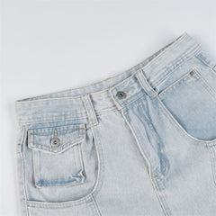 American Mens Jeans Retro Straight Casual Pants