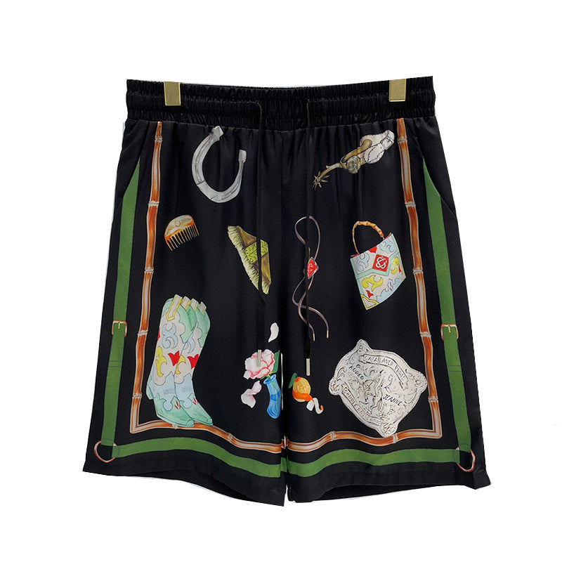 East Coast Shorts Summer Casual Digital Print Men's Shorts Beach Shorts