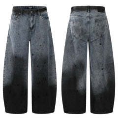 American Mens Jeans Vintage Loose Wide Leg Fall/Winter Jeans