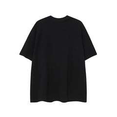 Camisas Vintage Hombre Vintage Letter Cleanfit Loose Short Sleeve T-Shirt