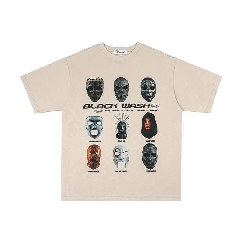 Men T Shirts Grimace Loose Couple Short Sleeves