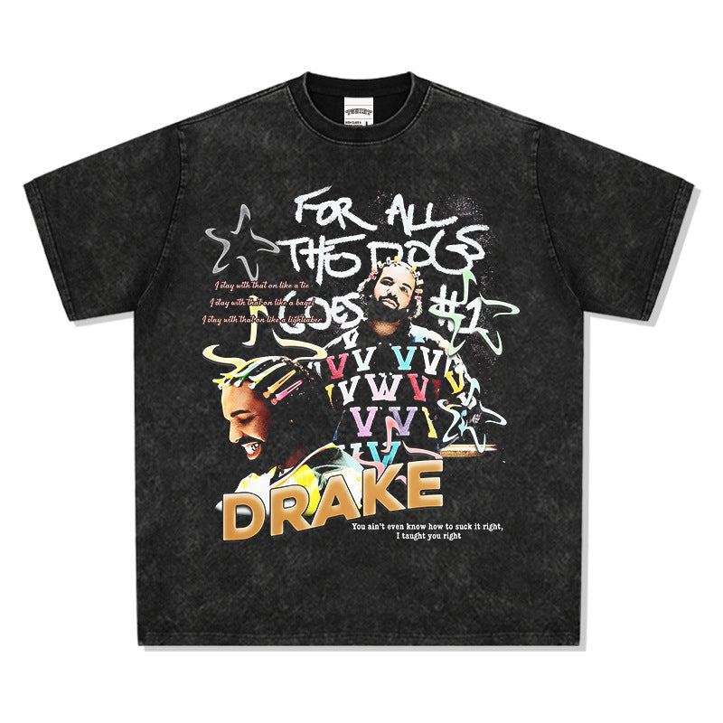 Drake T Shirts Hip Hop Loose T Shirts