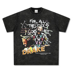 Drake T Shirts Hip Hop Loose T Shirts