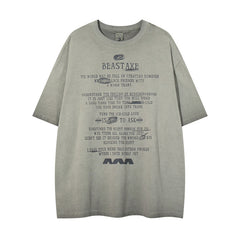 80s Casual Classics Shirts Washed Short Sleeve Crew Neck Summer