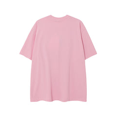 Camisas Vintage Hombre Vintage Alphabet Graffiti Short Sleeve T-Shirt oversize