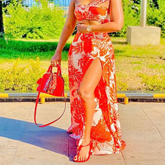 Mariah Carey See Through Dress Sexy Dress Tube Top Split Sleeveless Long Dress