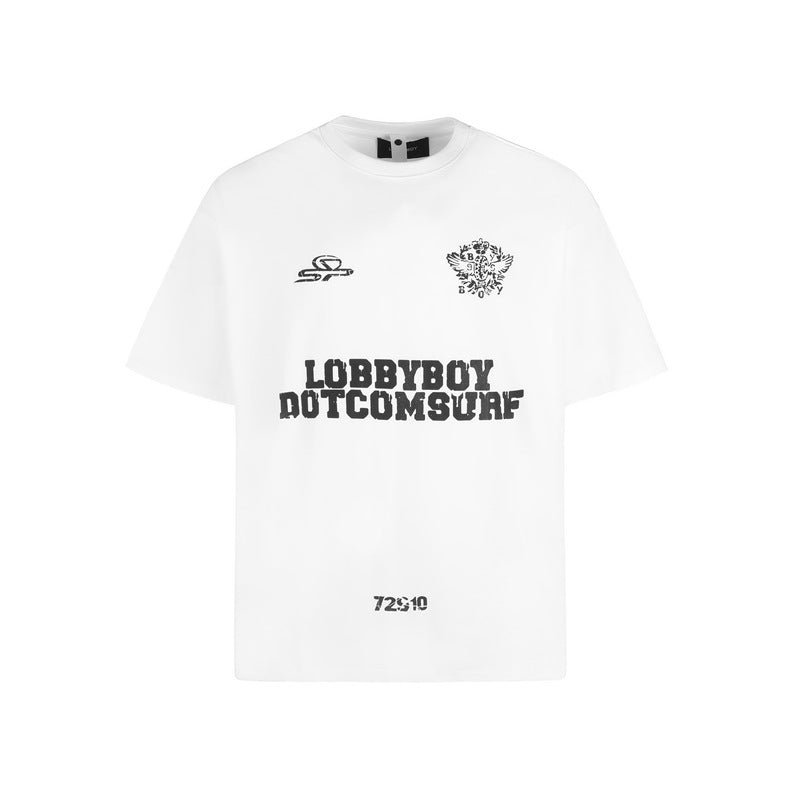 80s Casual Classics Shirts Vintage Alphabet Washed Short Sleeve T-Shirt Casual Loose