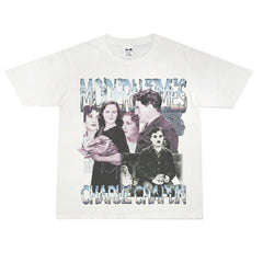 Film Star T Shirt Movie Chaplin Modern Era Loose Retro Street Cotton T-shirt