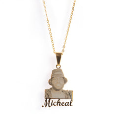 Jewelry Micheal Character Custom Necklace St. Valentine's Alphabet Pieces Word Up rapper