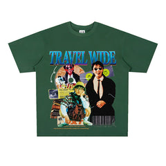 Film Star T Shirt Stephen Chow Short-Sleeved American Retro T-shirt for Men