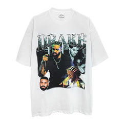 Drake T Shirts Short Sleeve T-Shirt Crew Neck