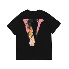 Juice WRLD T Shirt Vlone & Juice WRLD Printed Hip Hop Loose T-shirt