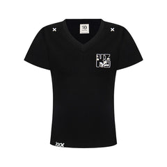 80s Casual Classics Shirts V-Neck Short Sleeve T-Shirt Loose