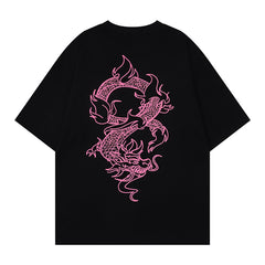 Camisas Vintage Hombre Short Sleeve T-Shirt Loose Summer Top