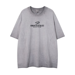 80s Casual Classics Shirts Vintage Washed Short Sleeve T-Shirt Loose Casual Hip Hop