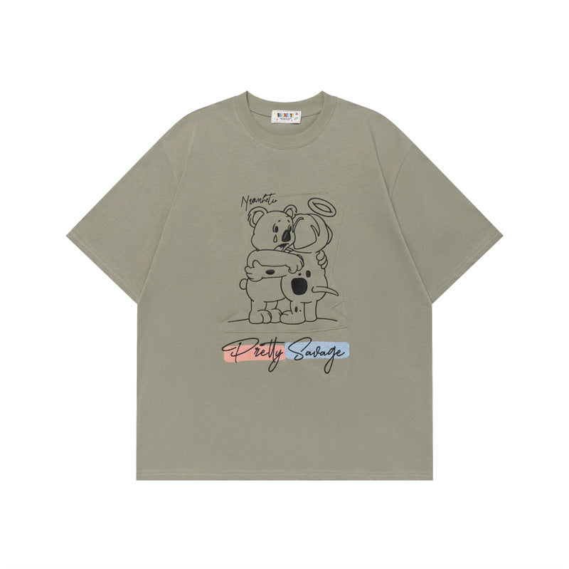 Ellie Seattle Shirt Loose Crew Neck Short Sleeve T-Shirt