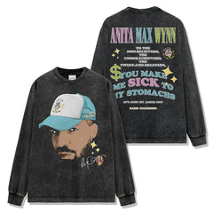 Drake Hoodie Vintage Printed Washed Short Sleeve T-Shirt