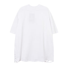 Camisas Vintage Hombre Vintage Star Letter Print Crew Neck Short Sleeve T-Shirt