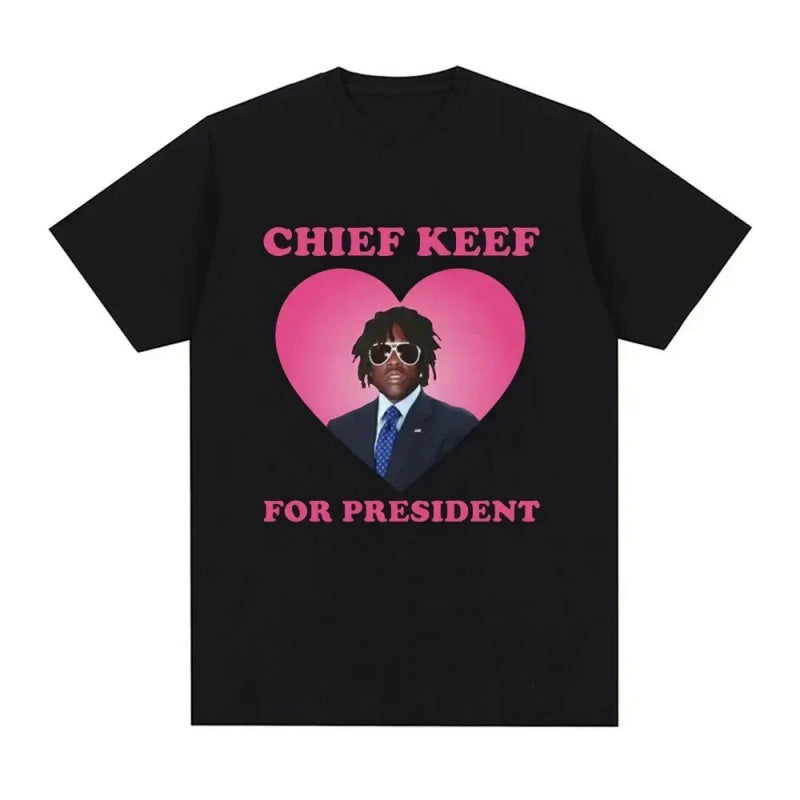 Chief Keef T Shirt Rapper Chef Keef f¨¹r Pr?sident Drucken T-Shirt