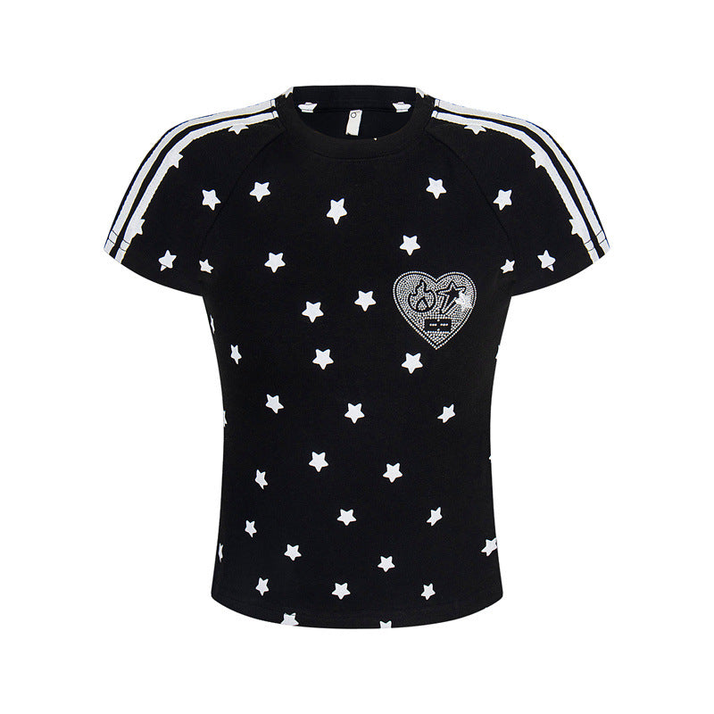 80s Casual Classics Shirts Vintage Star Print T-Shirt