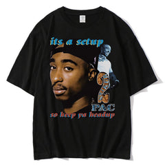 Juice WRLD T Shirt Drop-Shoulder Sleeve Printed T-shirt Short Sleeve All Eyez on Me