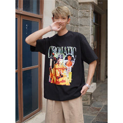 Film Star T Shirt Movie Zombie Pure Cotton Short Sleeve Loose Design T-shirt Men