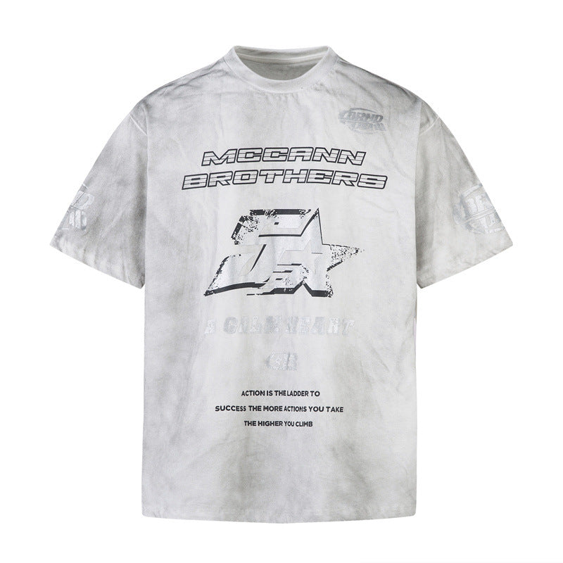 80s Casual Classics Shirts Washed Old Short Sleeve T-Shirt Crew Neck Top